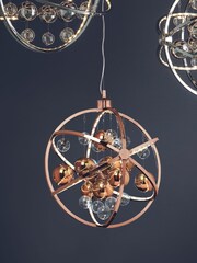 Gallery Home Copper Moory Ceiling Light Pendant - Image 1 of 2