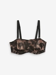 Black Lace DD+ Non Pad Minimise Strapless Bandeau Bra - Image 7 of 8
