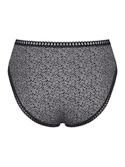 Sloggi Black/Purple/White High Leg GO Crush Knickers 3 Pack - Image 10 of 11