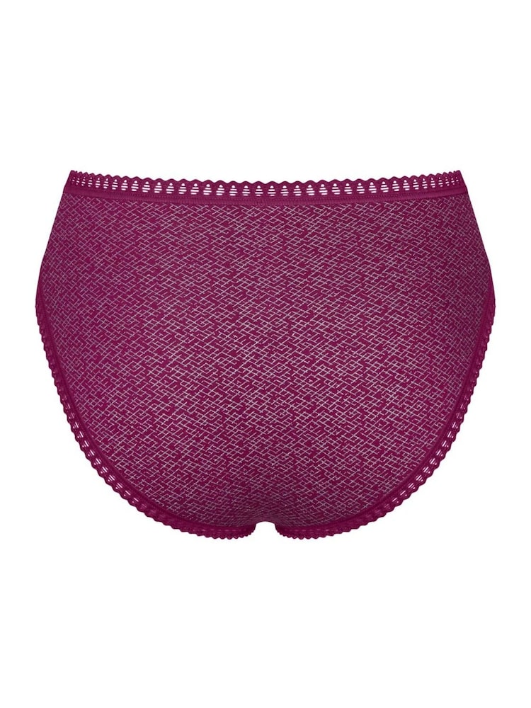 Sloggi Black/Purple/White High Leg GO Crush Knickers 3 Pack - Image 11 of 11 Sloggi Black/Purple/White High Leg GO Crush Knickers 3 Pack - Image 11 of 11