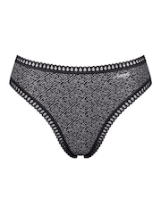 Sloggi Black/Purple/White High Leg GO Crush Knickers 3 Pack - Image 7 of 11
