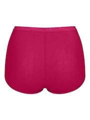 Sloggi Brown/Pink/White High Waist Basic+ Knickers 3 Pack - Image 7 of 9