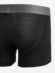 Black 10 pack A-Front Pure 100% Cotton Boxers - Image 3 of 4