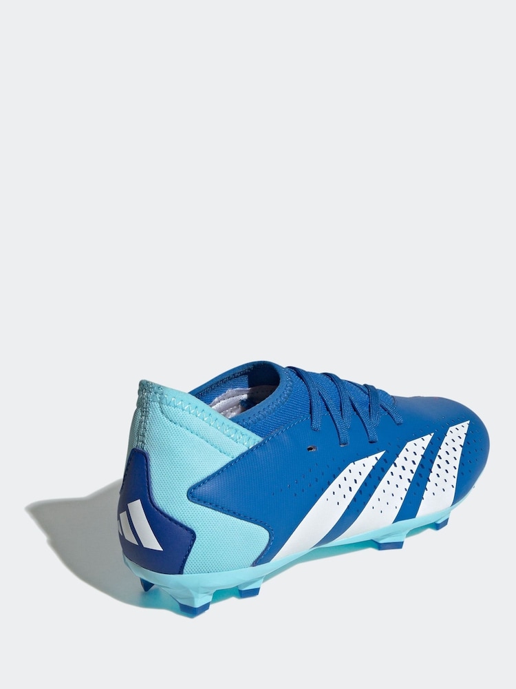 adidas Blue/White Football Blue/White Sport Kids Predator Accuracy.3 Firm Ground Boots - Image 1 of 7