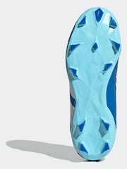 adidas Blue/White Football Blue/White Sport Kids Predator Accuracy.3 Firm Ground Boots - Image 5 of 7