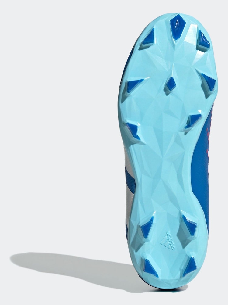 adidas Football Bleu/Blanc Sport Kids Predator Accuracy.3 Bottes à semelle rigide - Image 5 of 7