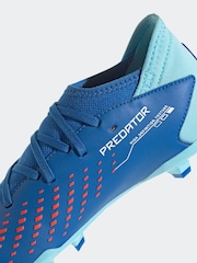 adidas Blue/White Football Blue/White Sport Kids Predator Accuracy.3 Firm Ground Boots - Image 7 of 7