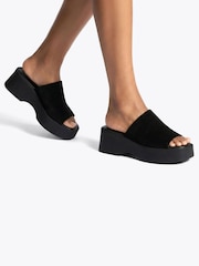 Steve Madden Black Slinky Black Sandals - Image 1 of 5