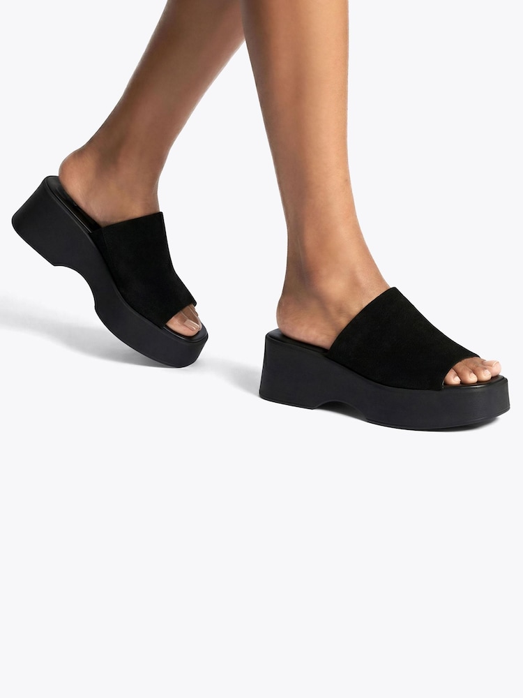 Steve Madden Black Slinky Black Sandals - Image 1 of 5