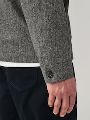 Grey Nova Fides Italian Herringbone Chore Jacket - Image 4 of 10