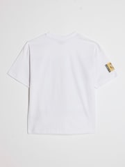 River Island lielizmēra Saint Club House grafiskais T-krekls - Attēls 2 no 4