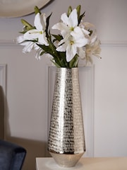 Fifty Five South Silver Kensington Townhouse Large Vase - Image 1 of 4