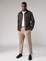 Brown Nova Fides Italian Herringbone Chore Jacket - Image 2 of 10