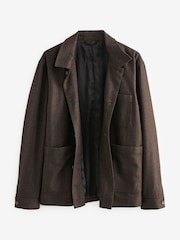 Brown Nova Fides Italian Herringbone Chore Jacket - Image 7 of 10