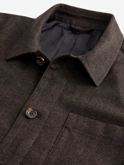 Brown Nova Fides Italian Herringbone Chore Jacket - Image 8 of 10