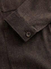 Brown Nova Fides Italian Herringbone Chore Jacket - Image 9 of 10