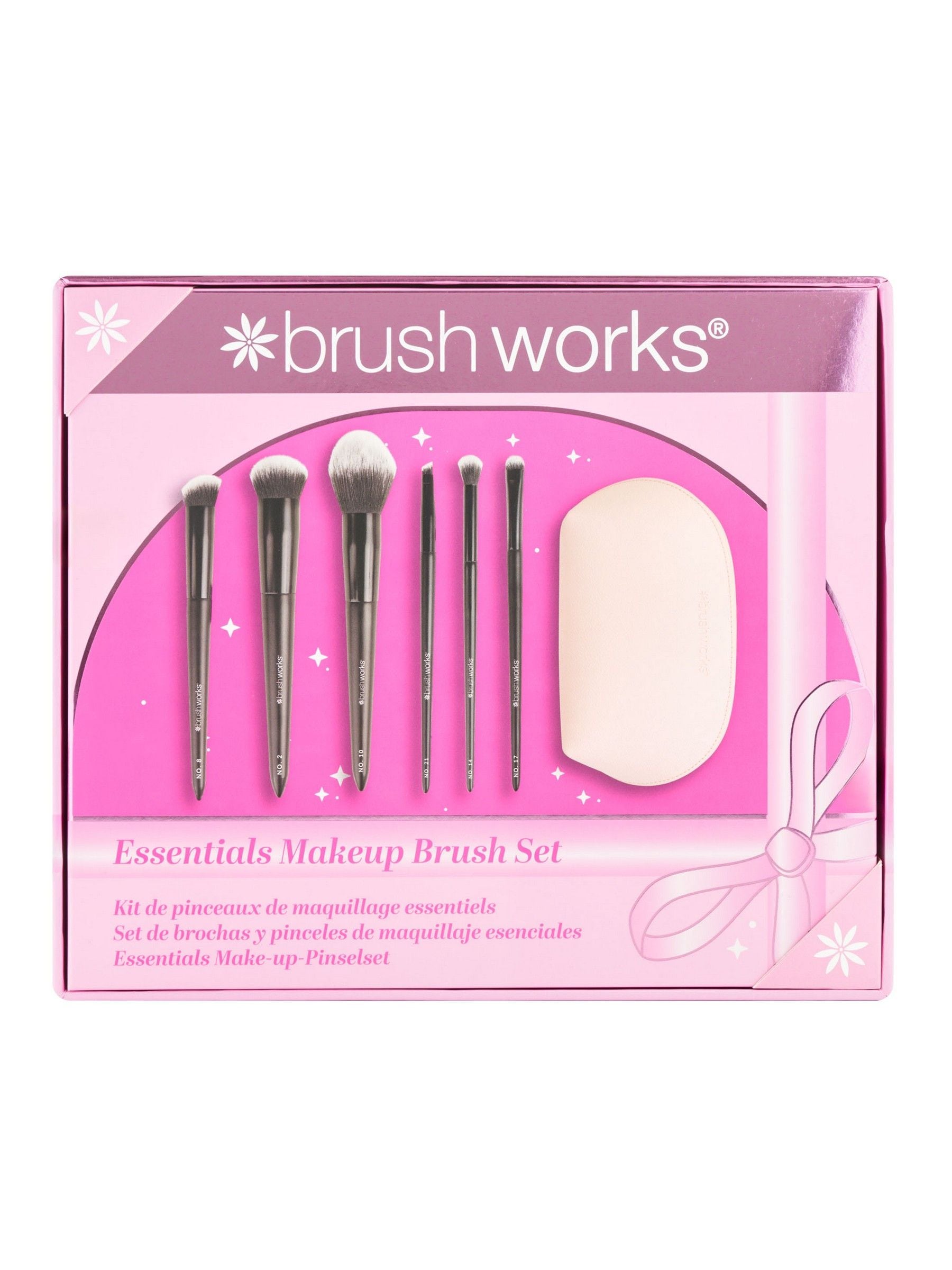 Brushworks Essentials Makeup Brush Set Complexion Brush Set With A Pouch - Image 2