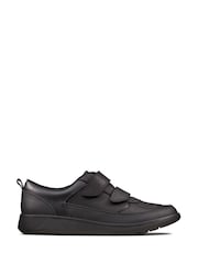 Clarks Black Leather Scape Flare Shoes - Image 1 of 8