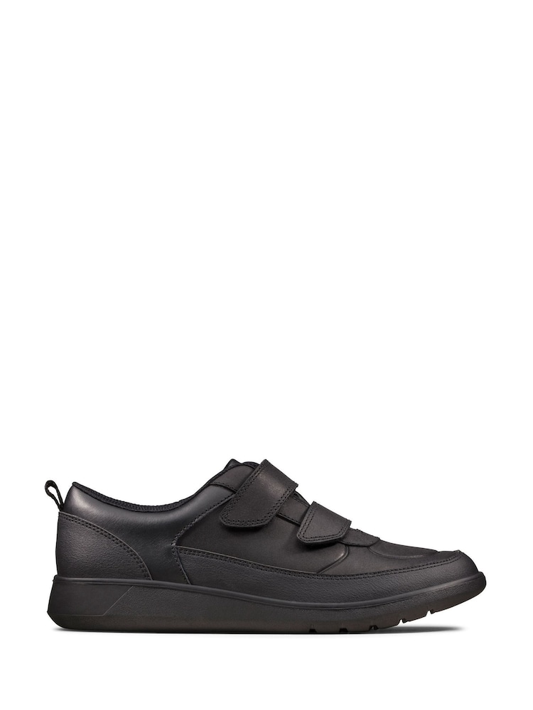 Clarks Black Leather Scape Flare Shoes - Image 1 of 8