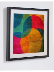 Art For The Home Multi Neon Circle Wall Art - Image 2 of 3
