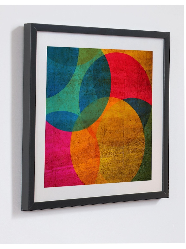 Art For The Home Multi Neon Circle Wall Art - Image 2 of 3