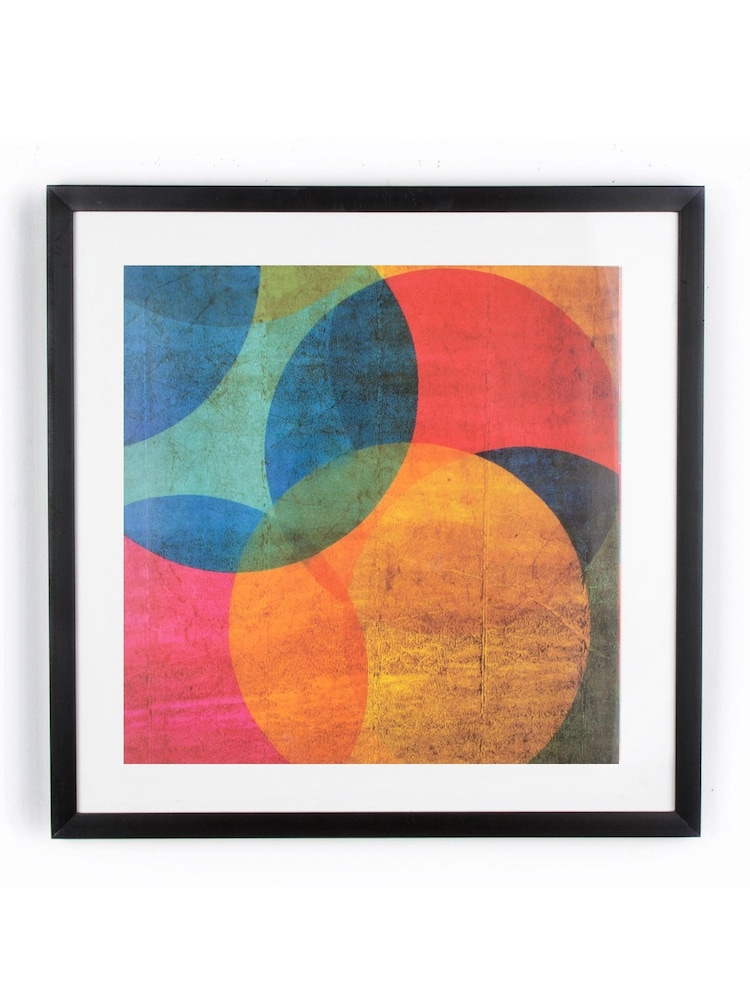 Art For The Home Multi Neon Circle Wall Art - Image 3 of 3