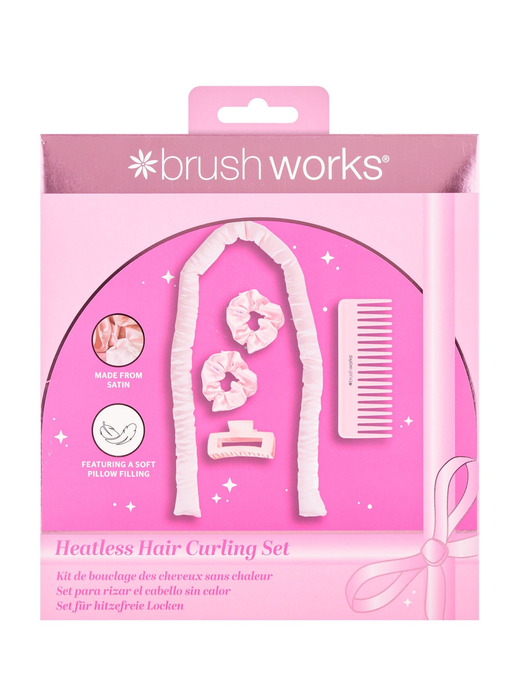 Brush Works Unisex Multi Heatless Hair Curling Gift Set (Worth £15) - Image 1