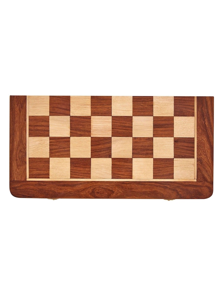 Fifty Five South Brown Churchill Magnetic Chess Game - Image 2 of 5 Fifty Five South Brown Churchill Magnetic Chess Game - Image 2 of 5