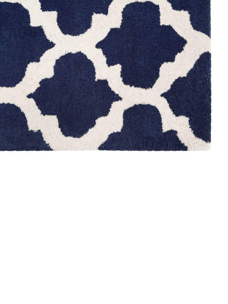 Fifty Five South White Blue Bosie Kensington Townhouse Rug - Image 2 of 2