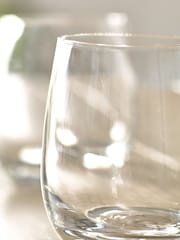 Clear Nova Tumbler Glasses Set of 4 Short Tumbler Glasses - Image 3 of 3