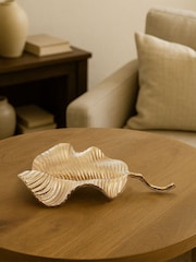 Fifty Five South Gold Prato Aluminium Leaf Dish - Image 2 of 3