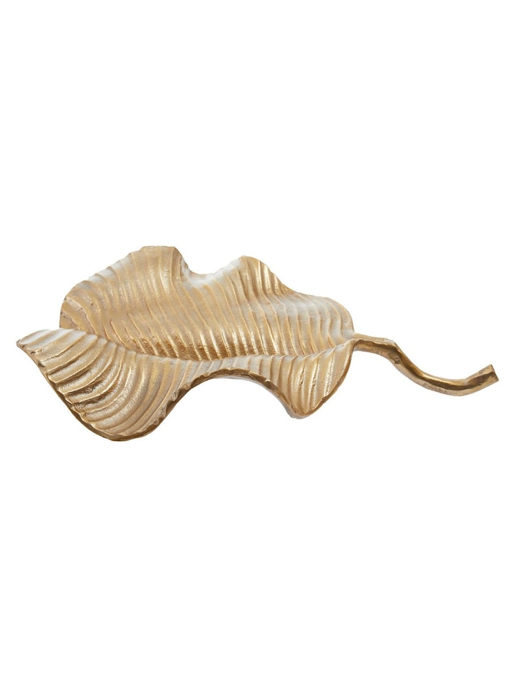 Fifty Five South Gold Prato Aluminium Leaf Dish - Image 3 of 3 Fifty Five South Gold Prato Aluminium Leaf Dish - Image 3 of 3