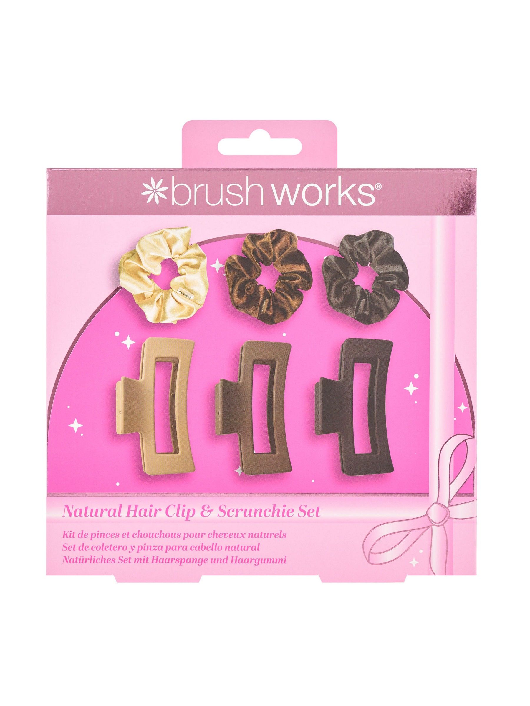 Brushworks Multicolor Women's Natural Hair Clip & Scrunchie Set (Worth £14.99) - Image 7