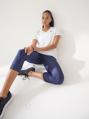 Under Armour White/Black Tech V Neck T-Shirt - Image 3 of 6