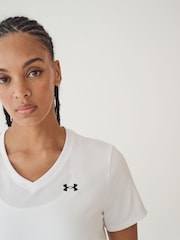 Under Armour White/Black Tech V Neck T-Shirt - Image 5 of 6