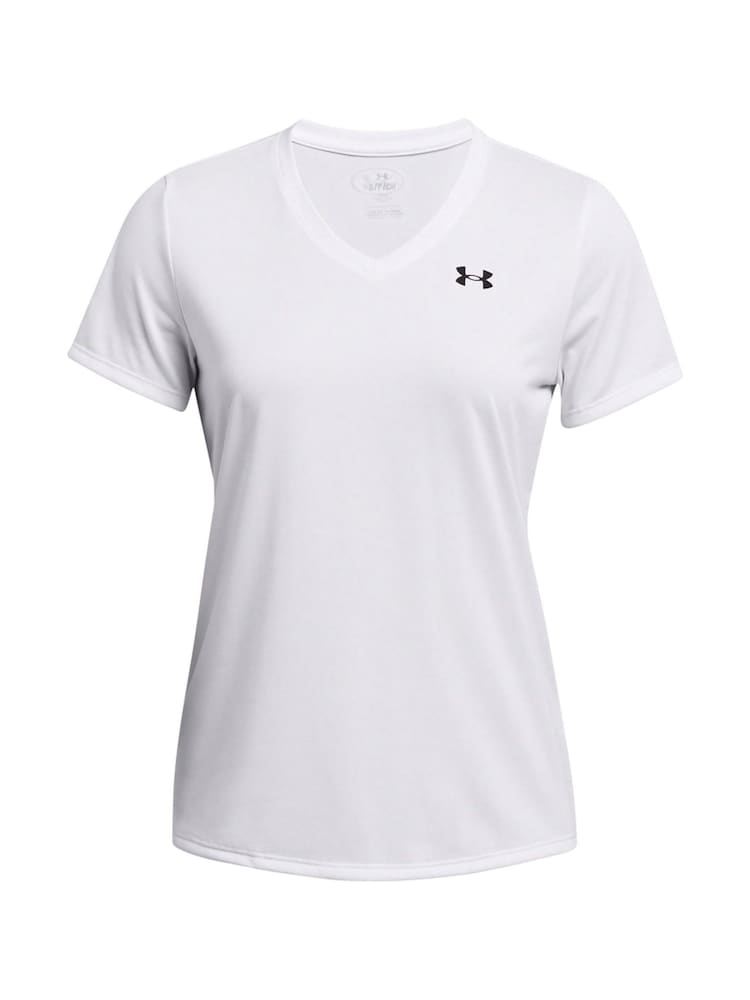 Under Armour White/Black Tech V Neck T-Shirt - Image 6 of 6
