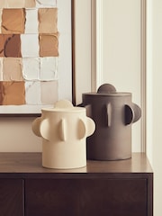 Fifty Five South Brown Prato Large Round Textured Box - Image 2 of 6