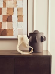 Fifty Five South Brown Prato Large Round Textured Box - Image 3 of 6