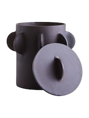 Fifty Five South Brown Prato Large Round Textured Box - Image 5 of 6
