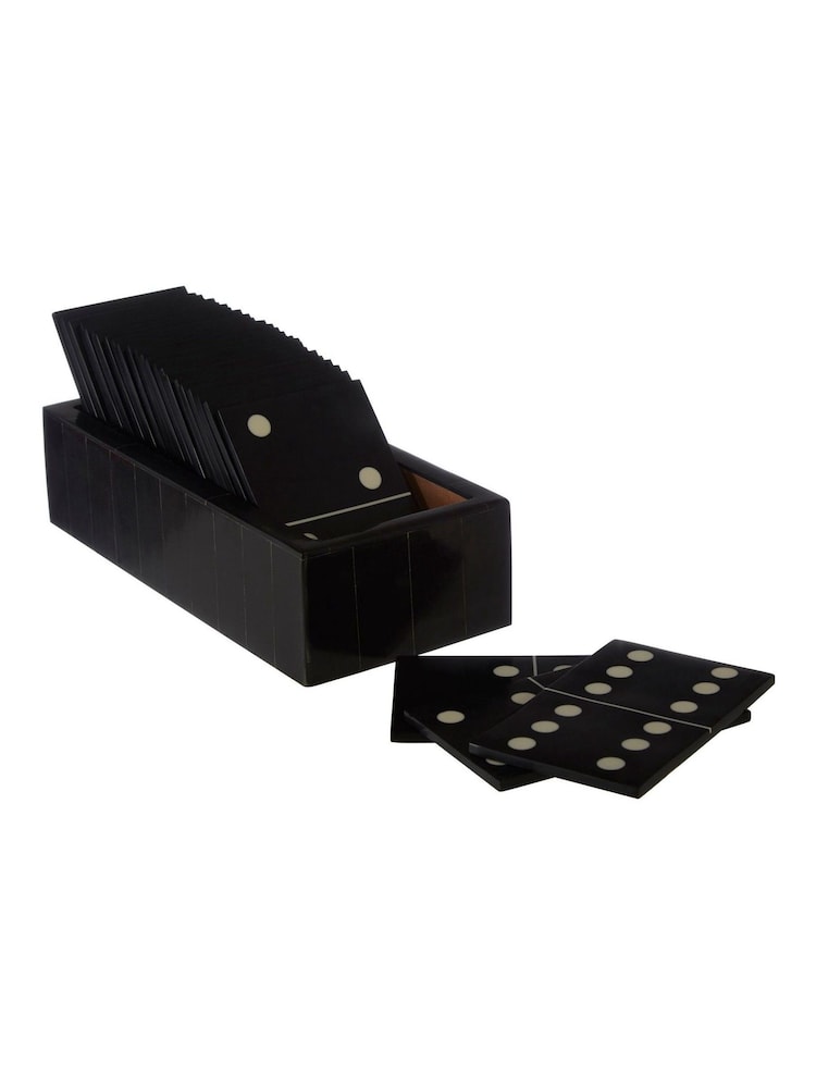 Fifty Five South Black Churchill Games Domino Set - Image 2 of 3 Fifty Five South Black Churchill Games Domino Set - Image 2 of 3