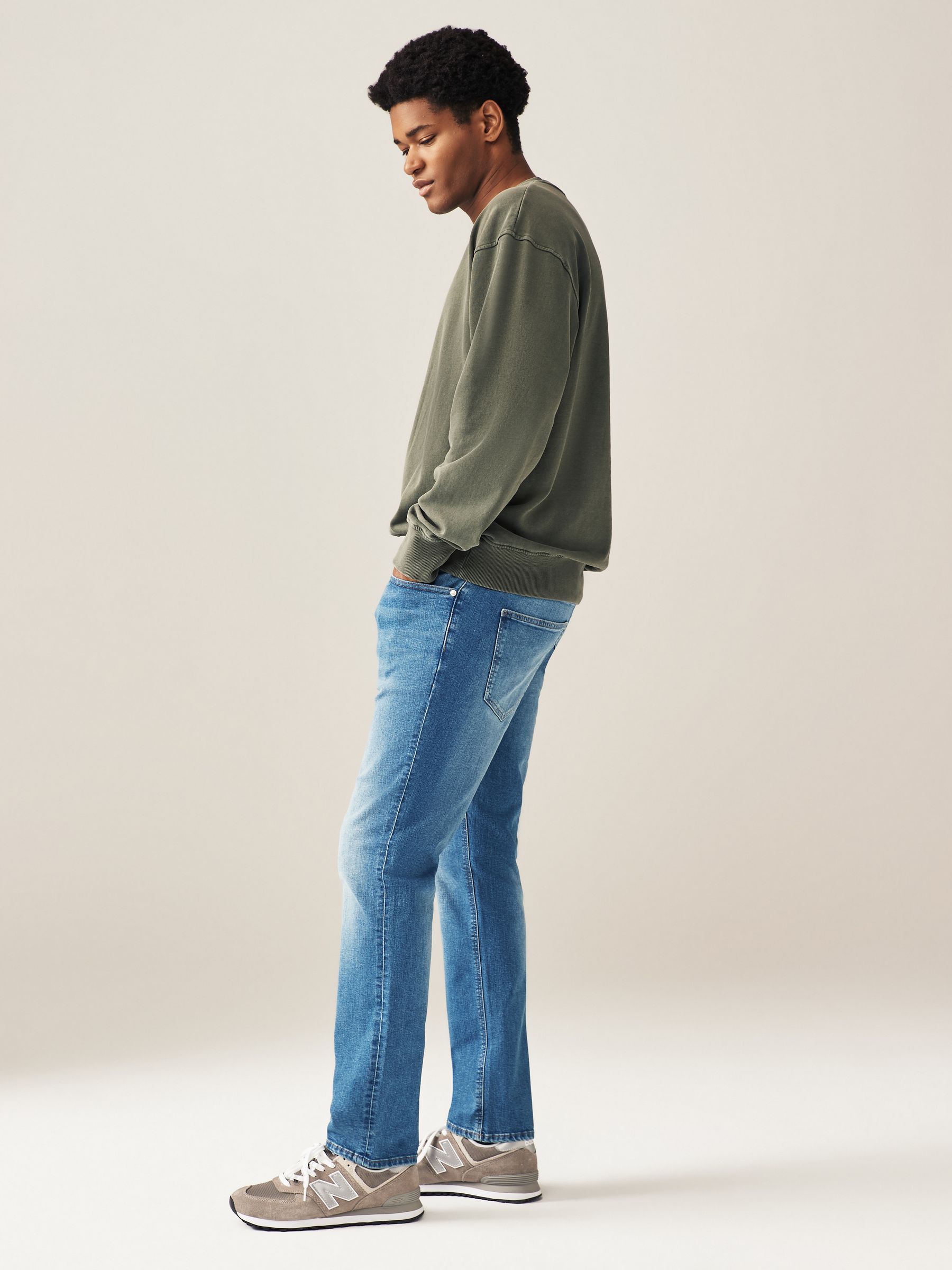 Buy Blue Light Single Slim Fit Classic Stretch Jeans from