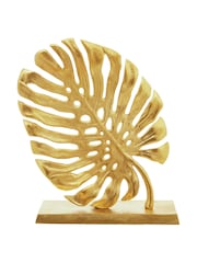 Fifty Five South Gold Lena Prato Monstera Leaf Sculpture - Image 1 of 6