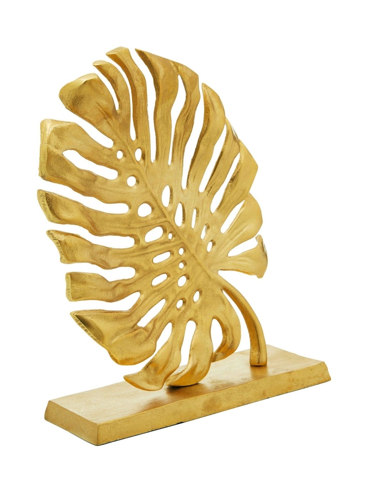 Fifty Five South Gold Lena Prato Monstera Leaf Sculpture - Image 2 of 6 Fifty Five South Gold Lena Prato Monstera Leaf Sculpture - Image 2 of 6
