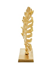 Fifty Five South Gold Lena Prato Monstera Leaf Sculpture - Image 3 of 6