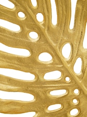 Fifty Five South Gold Lena Prato Monstera Leaf Sculpture - Image 6 of 6