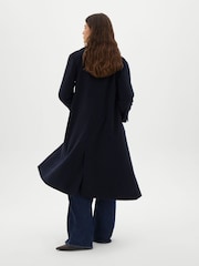 Hush Blue Reeve Cashmere Blend Coat - Image 5 of 7