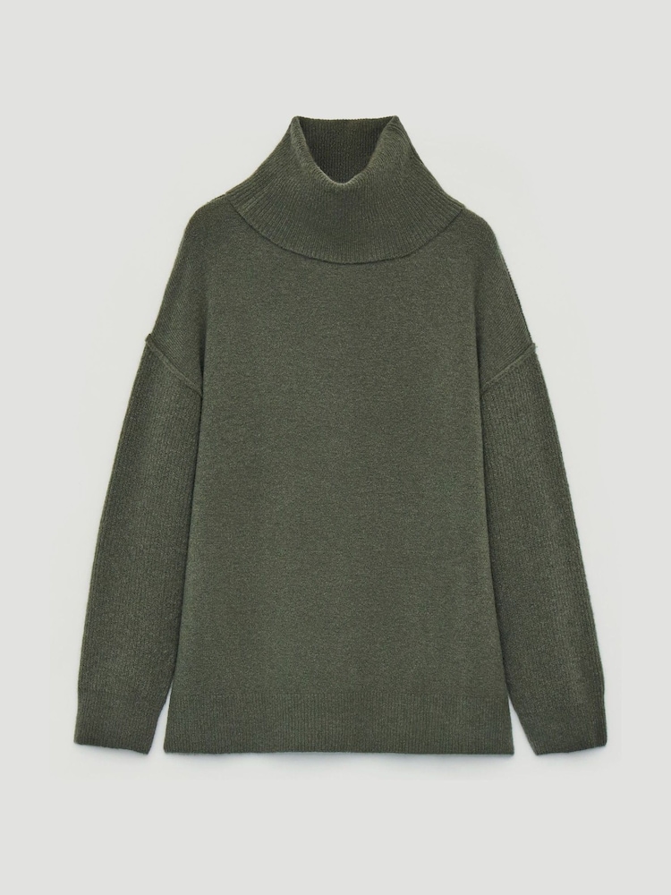 Hush Green Meryl Wool Blend Roll Neck Jumper - Image 6 of 6 Hush Green Meryl Wool Blend Roll Neck Jumper - Image 6 of 6