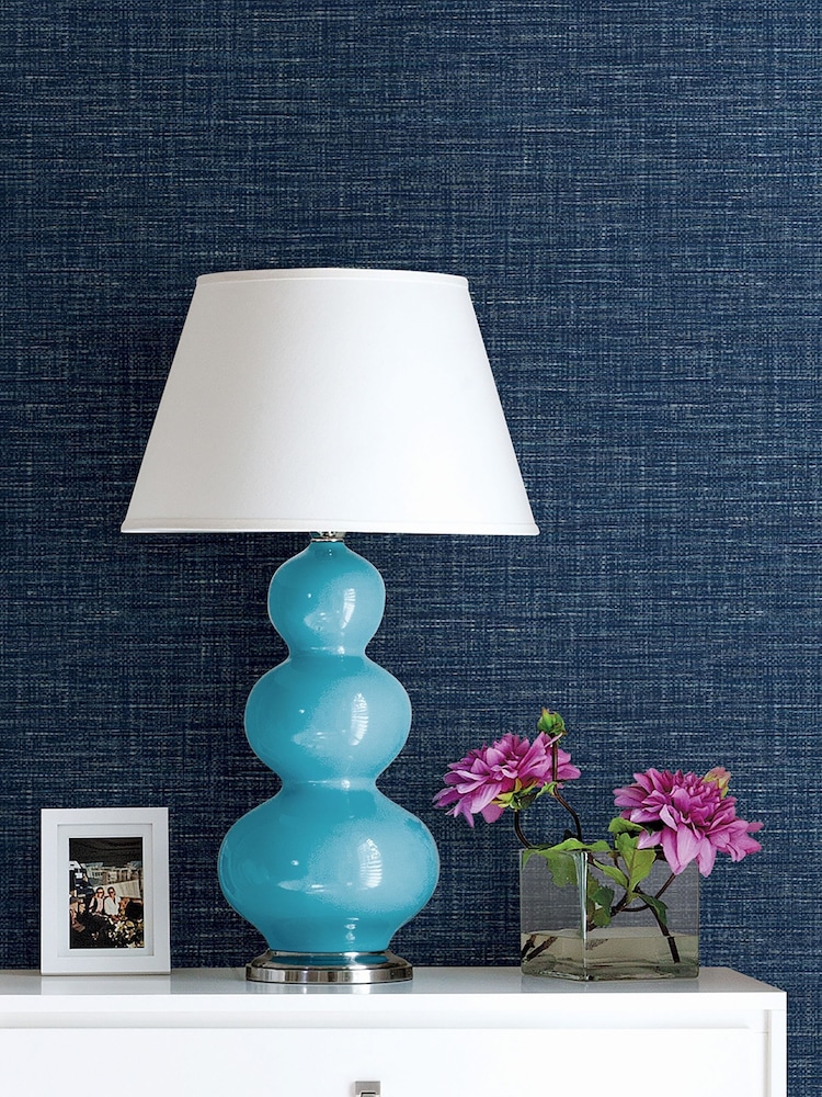 A Street Blue Grass Textured Wallpaper - Image 1 of 2