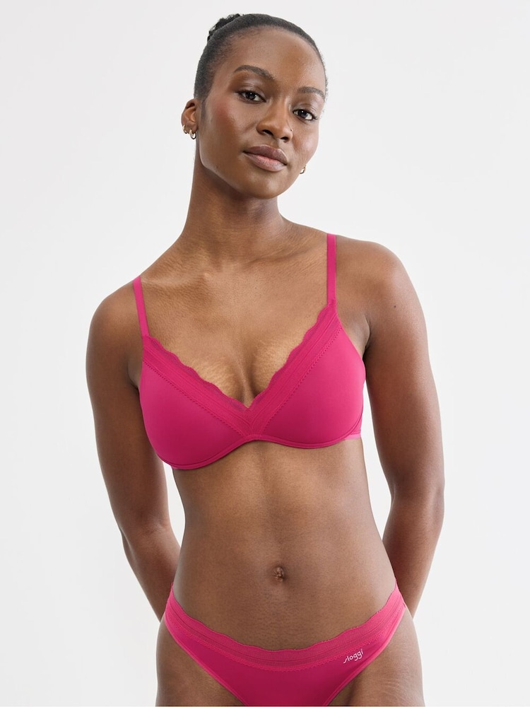 Sloggi Pink Push Up GO Blush Bra - Image 1 of 5 Sloggi Pink Push Up GO Blush Bra - Image 1 of 5