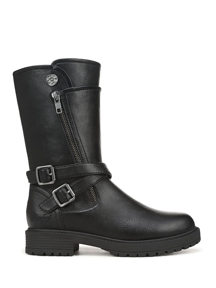 Blowfish Malibu Black Alberta Rugged Regular Fit Ankle Boots - Image 1 of 7